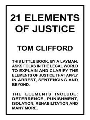 cover image of 21 Elements of Justice